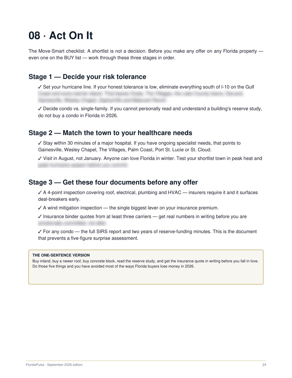 Partially obscured preview from Florida Buy & Avoid 2026: Your before-you-buy checklist